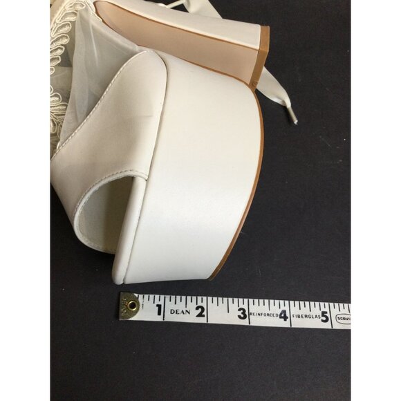 Widow Lace Platform Heels Size 8 M Coquette Romantic Goth Fairy Whimsigoth - Picture 9 of 11